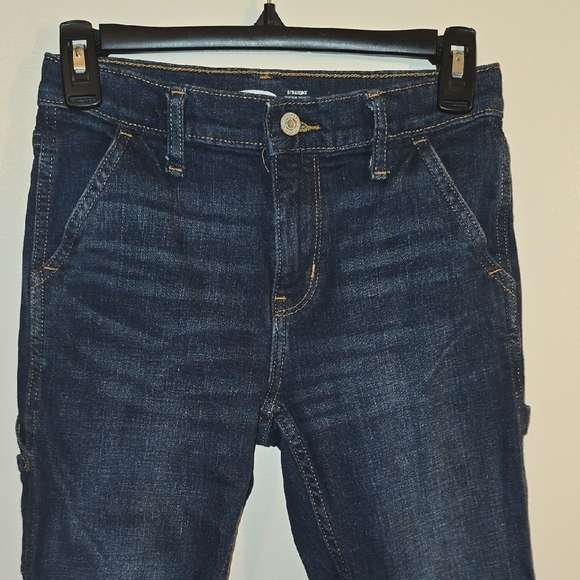 Old Navy Dark Indigo Straight Leg Women's Jeans - Picture 5 of 5